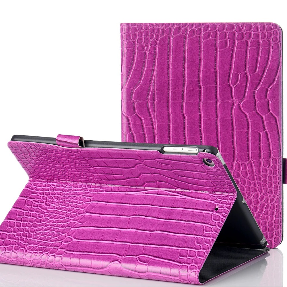***SOLD*******Chic Geeks Orchid Faux Crocodile IPAD Case